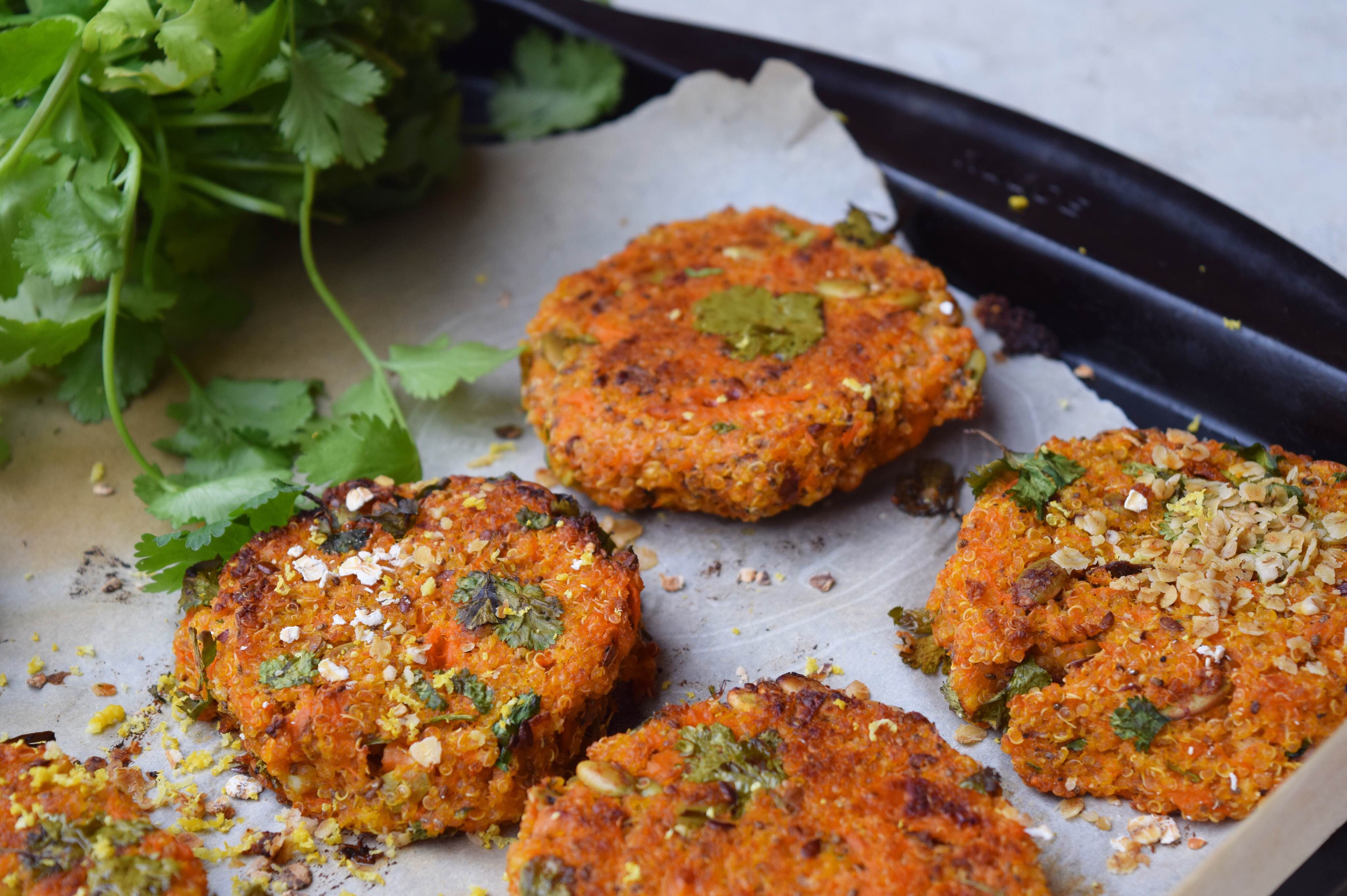Vegan Quinoa Sweet Potato Burger Patty FoodByMaria