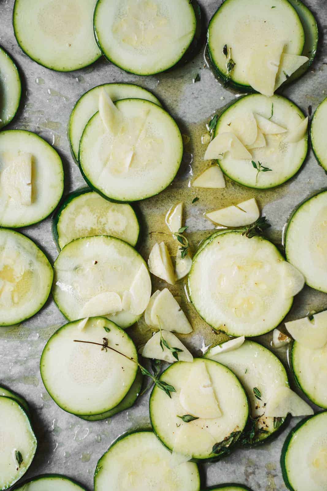 Tasty baked zucchini