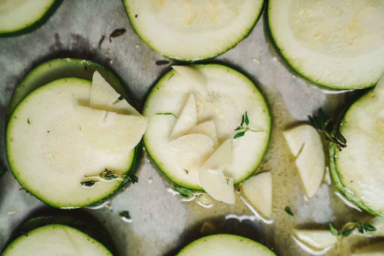 Tasty baked zucchini