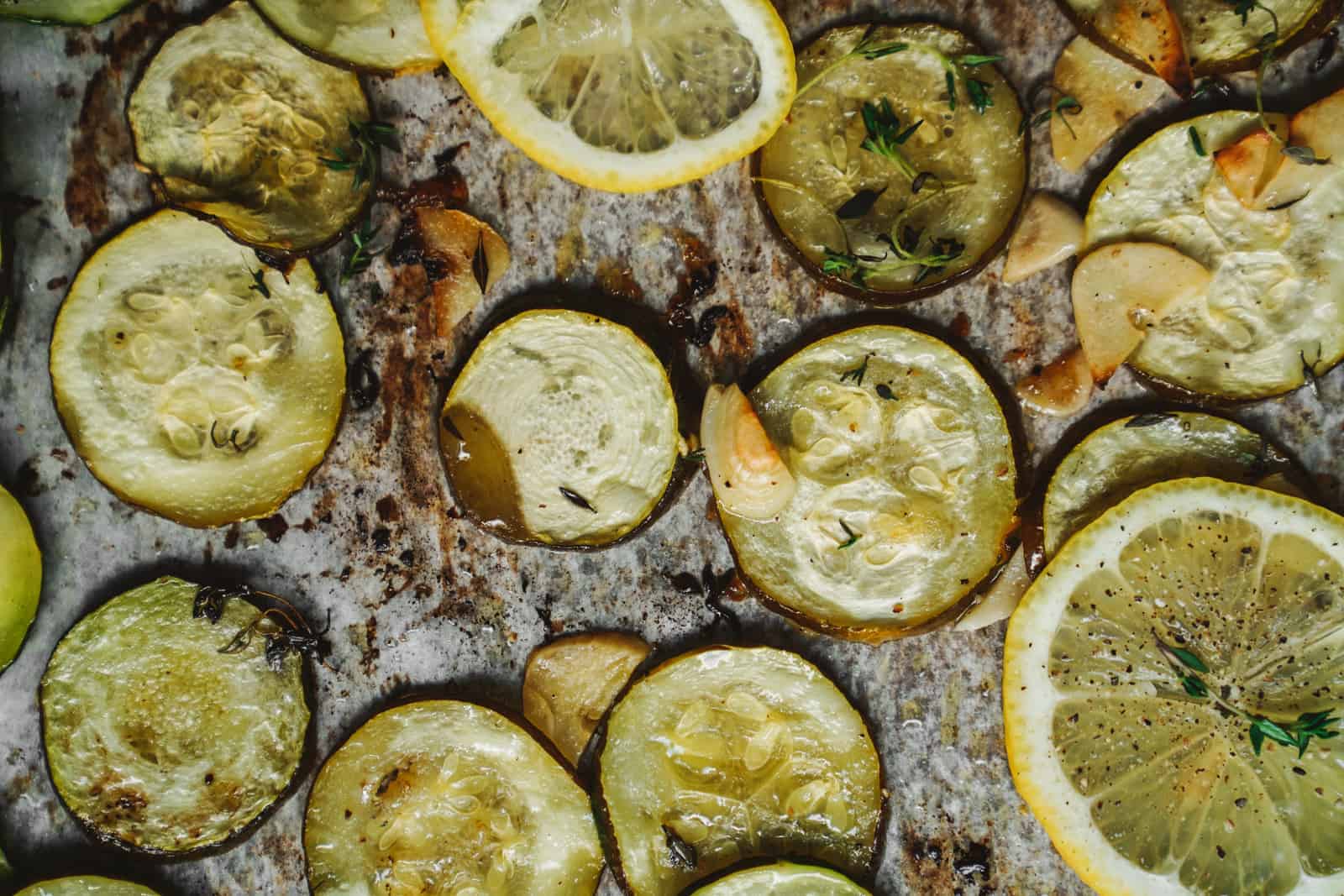 Tasty baked zucchini