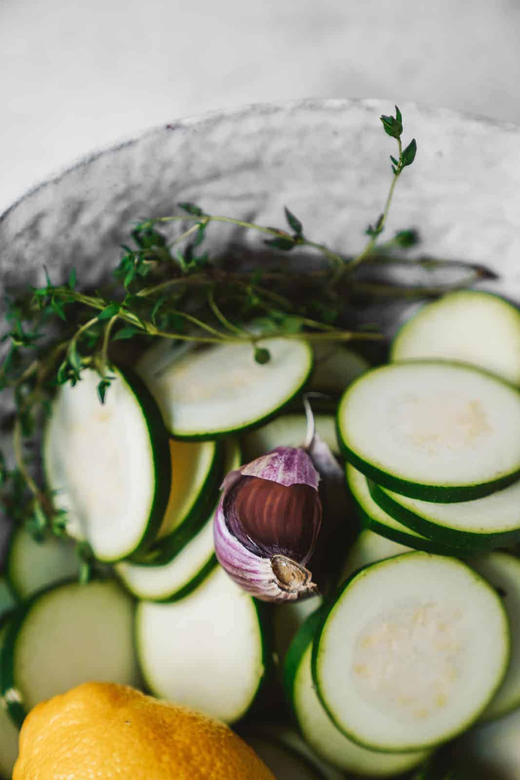 Tasty baked zucchini