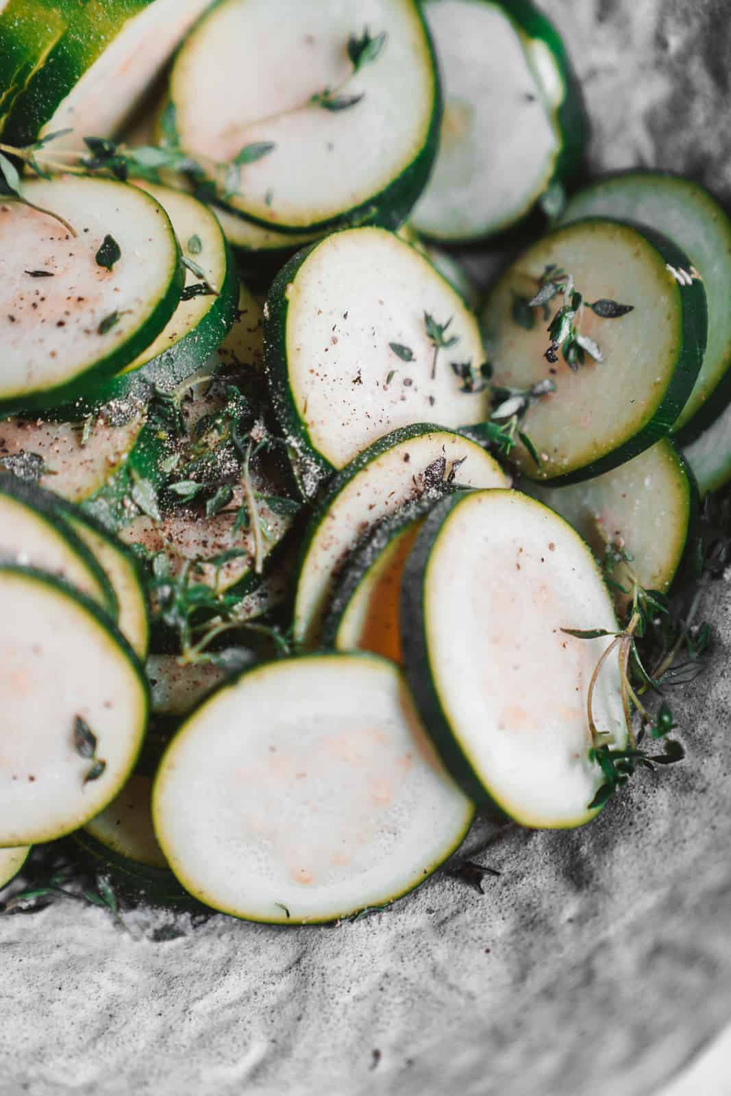 Tasty baked zucchini