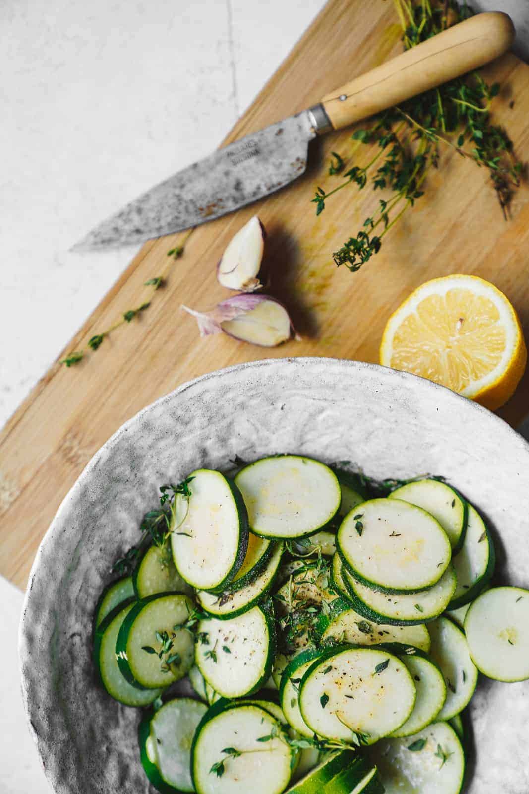 Tasty baked zucchini