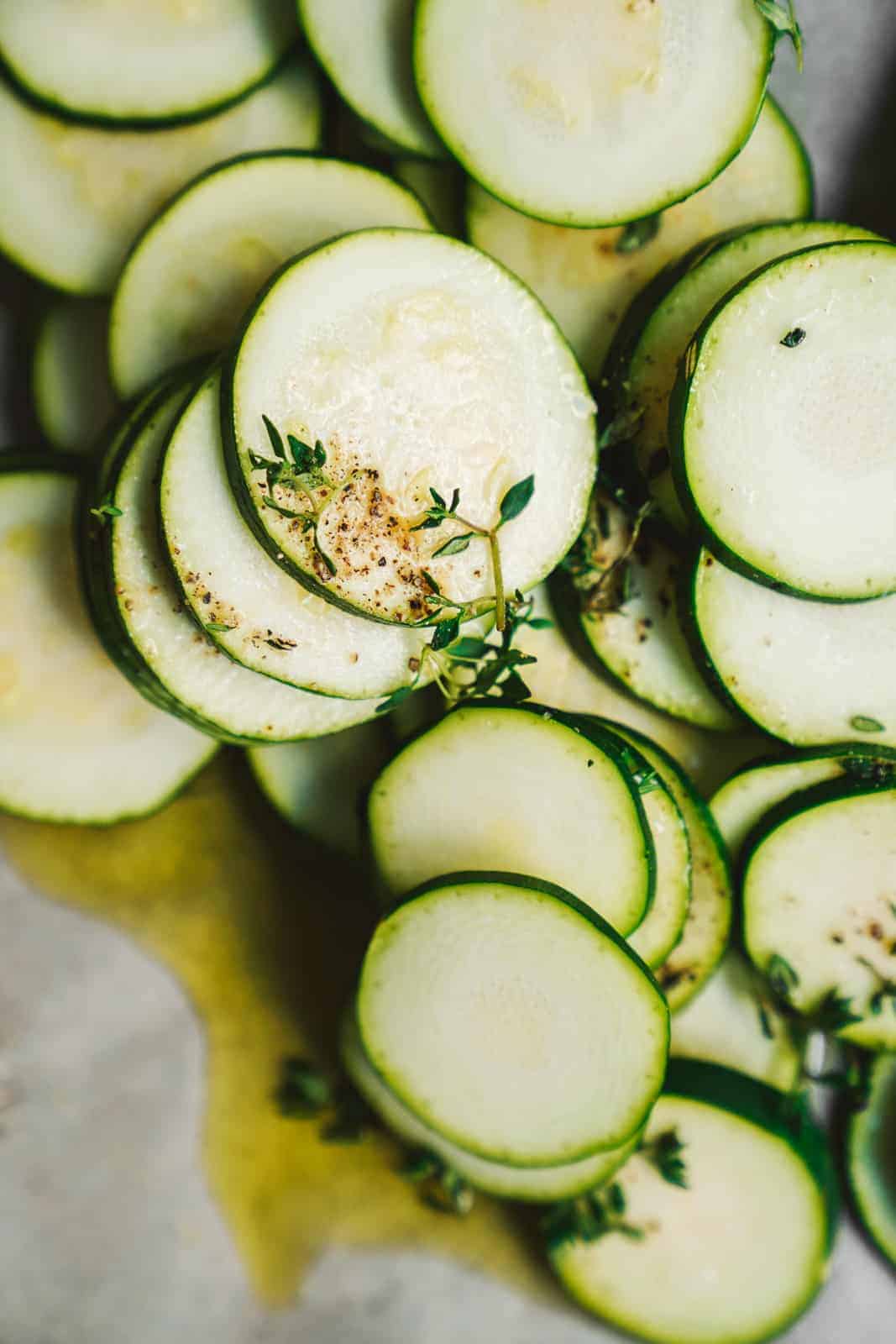 Tasty baked zucchini