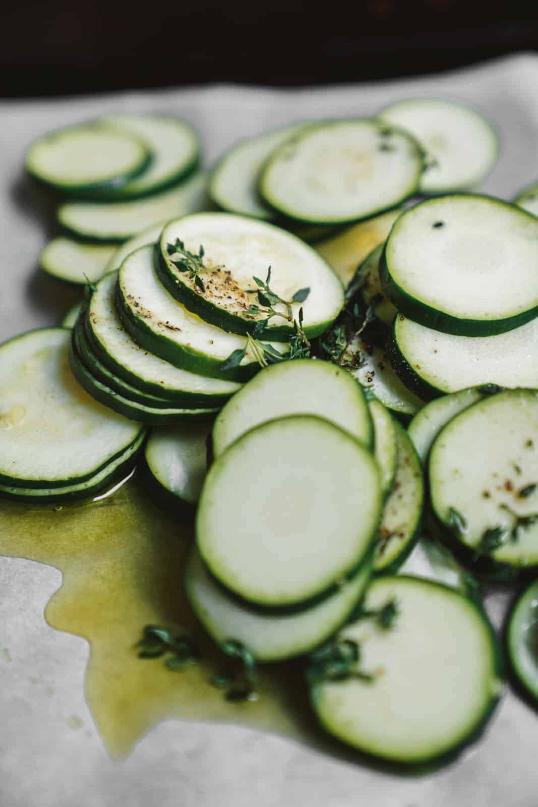 Tasty baked zucchini