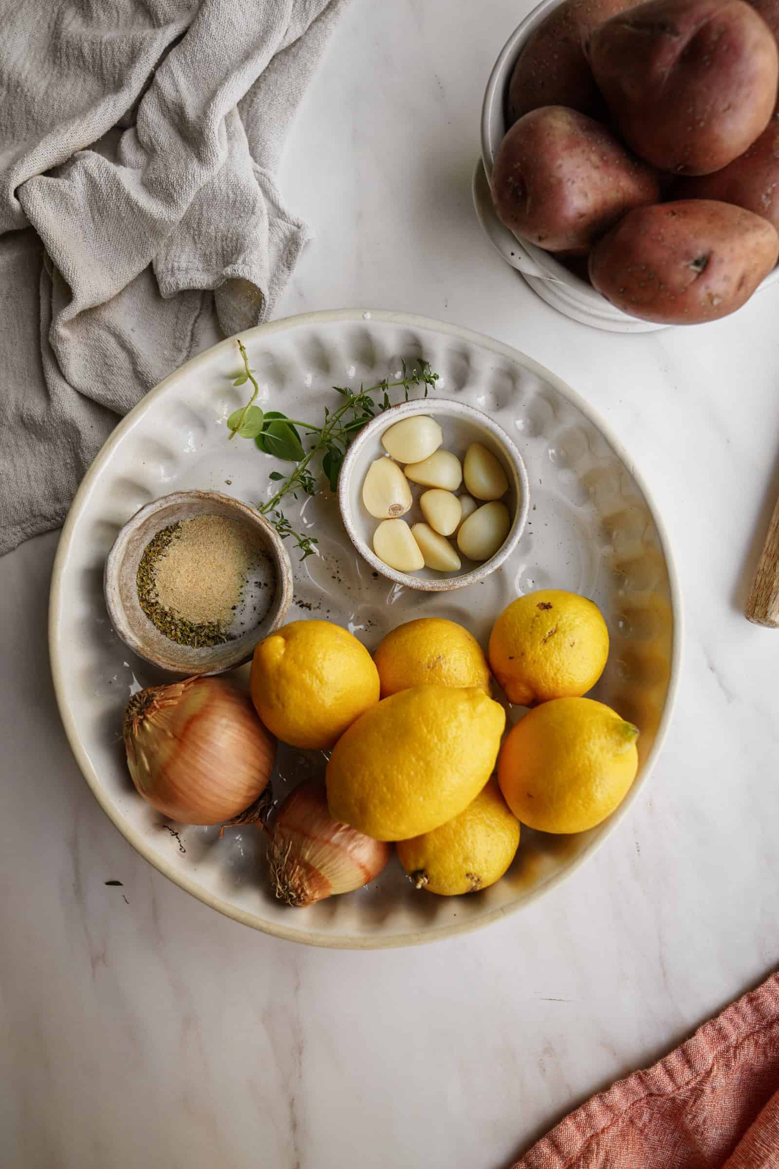 Ingredients for Greek Style Potatoes
