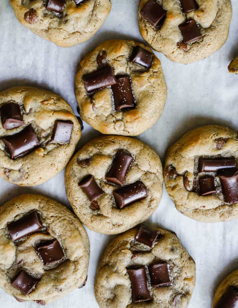 Gooey Peanut Butter Chocolate Chunk Cookies - FoodByMaria