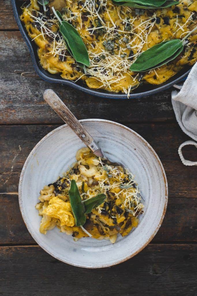 This flavourful vegan and plant-based recipe for creamy and fragrant pumpkin and sage bechamel is perfect for any holiday or winter meal!