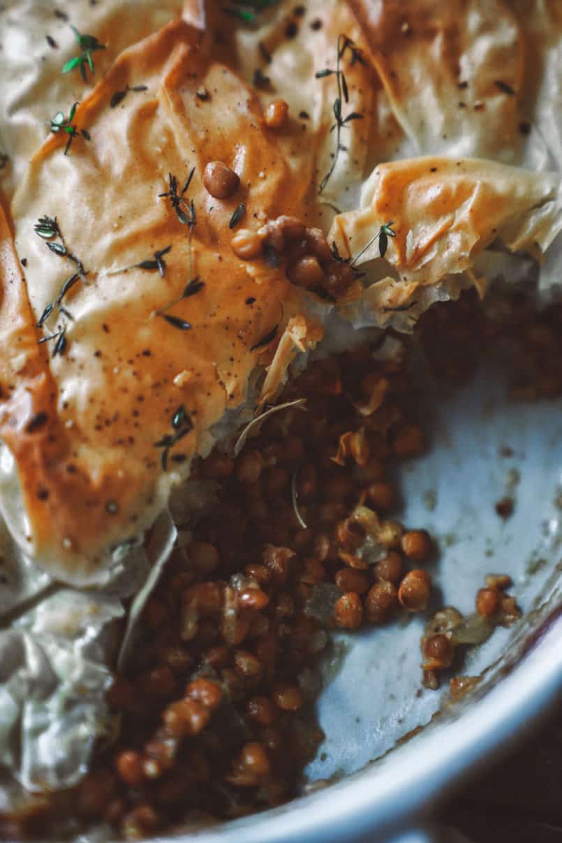 This plant based lentil casserole is a great option to bring to any Christmas dinner. With all the gatherings this vegan dish will definitely stand out.