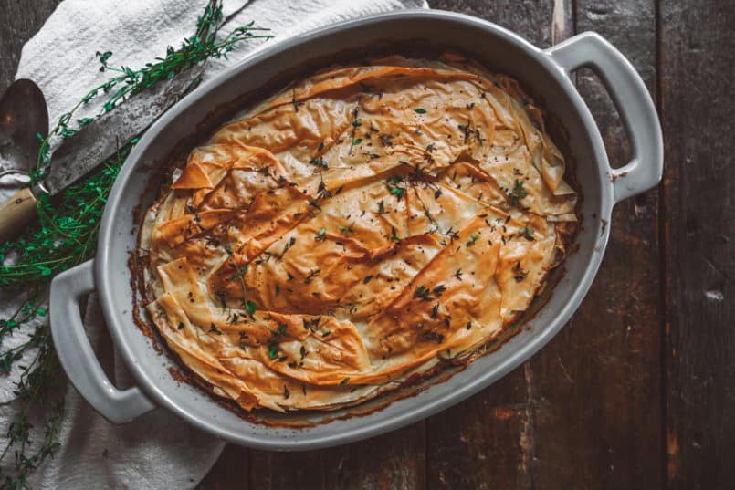 This plant based lentil casserole is a great option to bring to any Christmas dinner. With all the gatherings this vegan dish will definitely stand out.