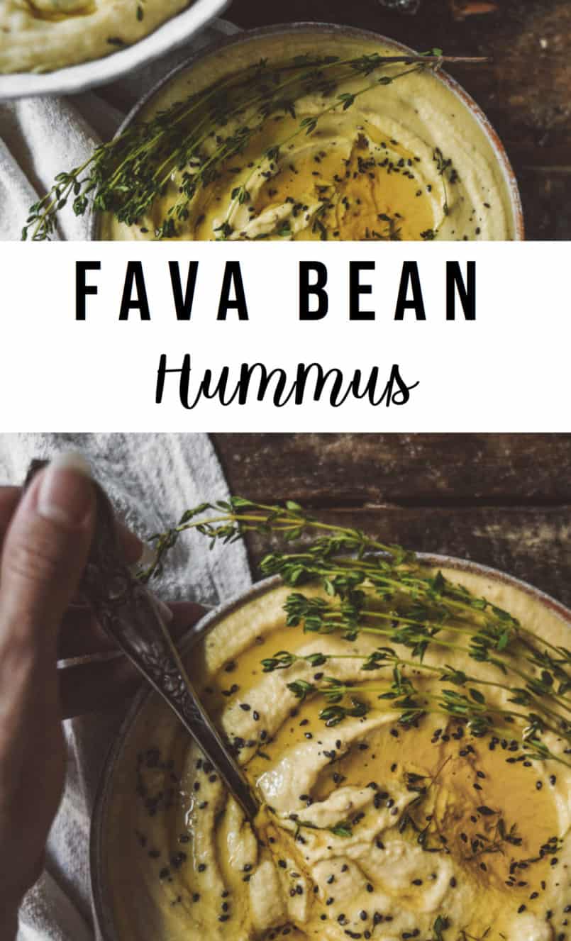 For anyone who is trying to eat more plant based, hummus is such a versatile vegan spread. This recipe uses Fava Beans as the base of this delicous dip.