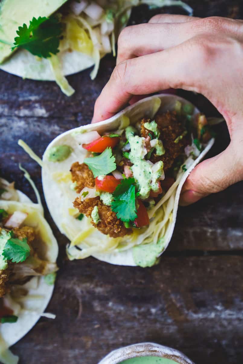 Include these plant-based cauliflower tacos in your healthy meal plan. Breaded with 100% whole wheat Triscuit crackers they will easily become a favourite.