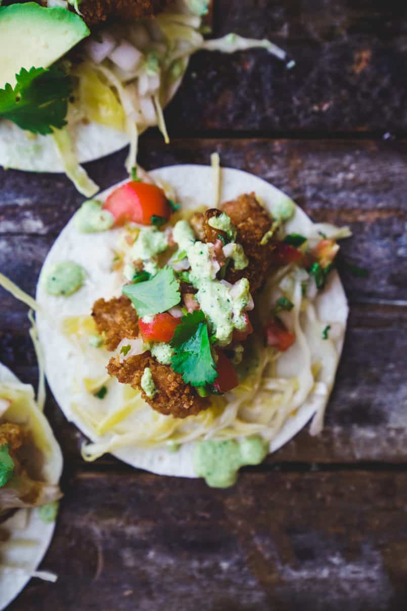 Include these plant-based cauliflower tacos in your healthy meal plan. Breaded with 100% whole wheat Triscuit crackers they will easily become a favourite.