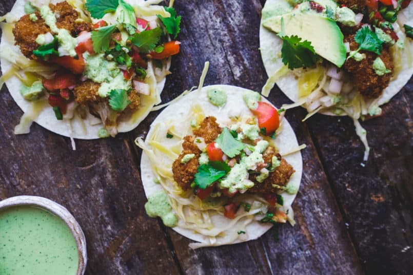 Include these plant-based cauliflower tacos in your healthy meal plan. Breaded with 100% whole wheat Triscuit crackers they will easily become a favourite.