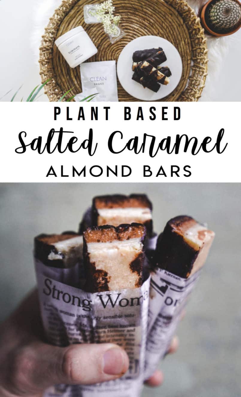 In 2019 I am starting the year off with Clean Program's 21 day challenge! These plant based salted caramel almond bars are perfect for their program.