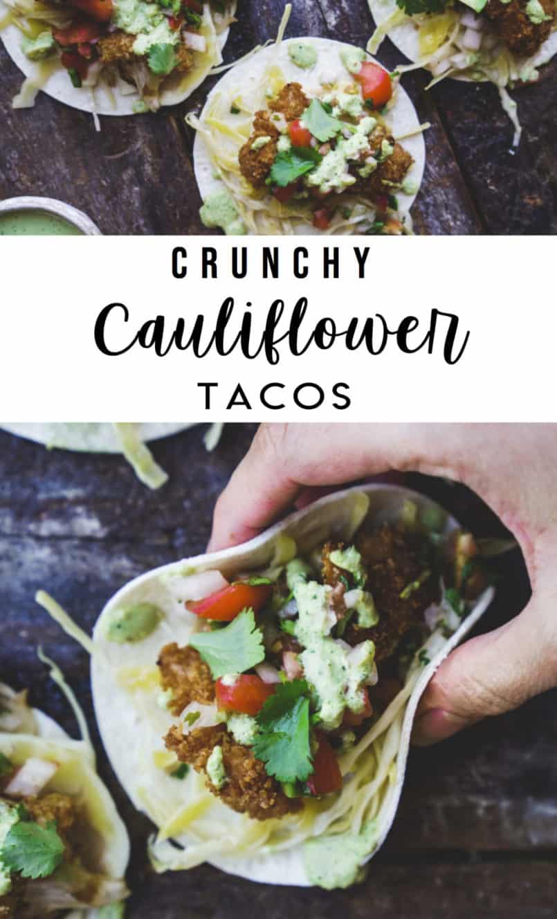 Include these plant-based cauliflower tacos in your healthy meal plan. Breaded with 100% whole wheat Triscuit crackers they will easily become a favourite.