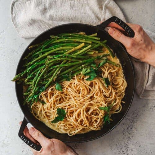 Vegan White Wine Pasta Sauce FoodByMaria