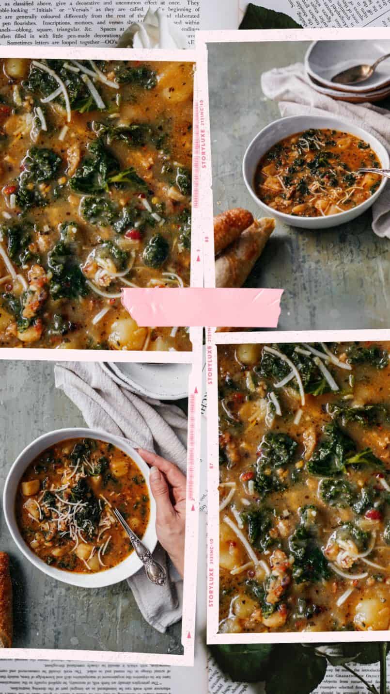 I stumbled on a traditional Italian Zuppa Toscana and decided to try out my own vegan version. This soup is warm, hearty, and super easy to make.