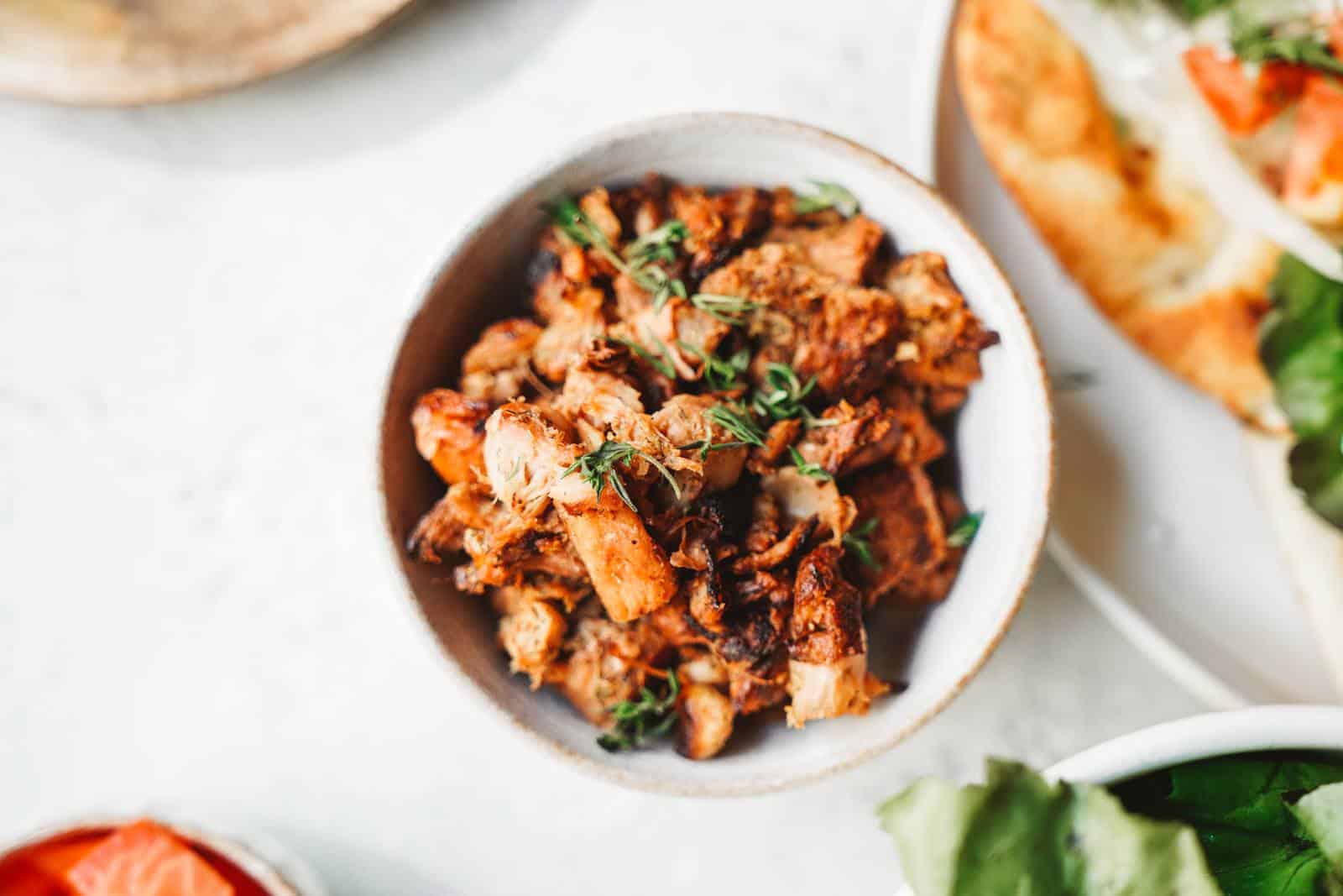 Add this plant based jackfruit gyros recipe to your fav Greek recipes! 