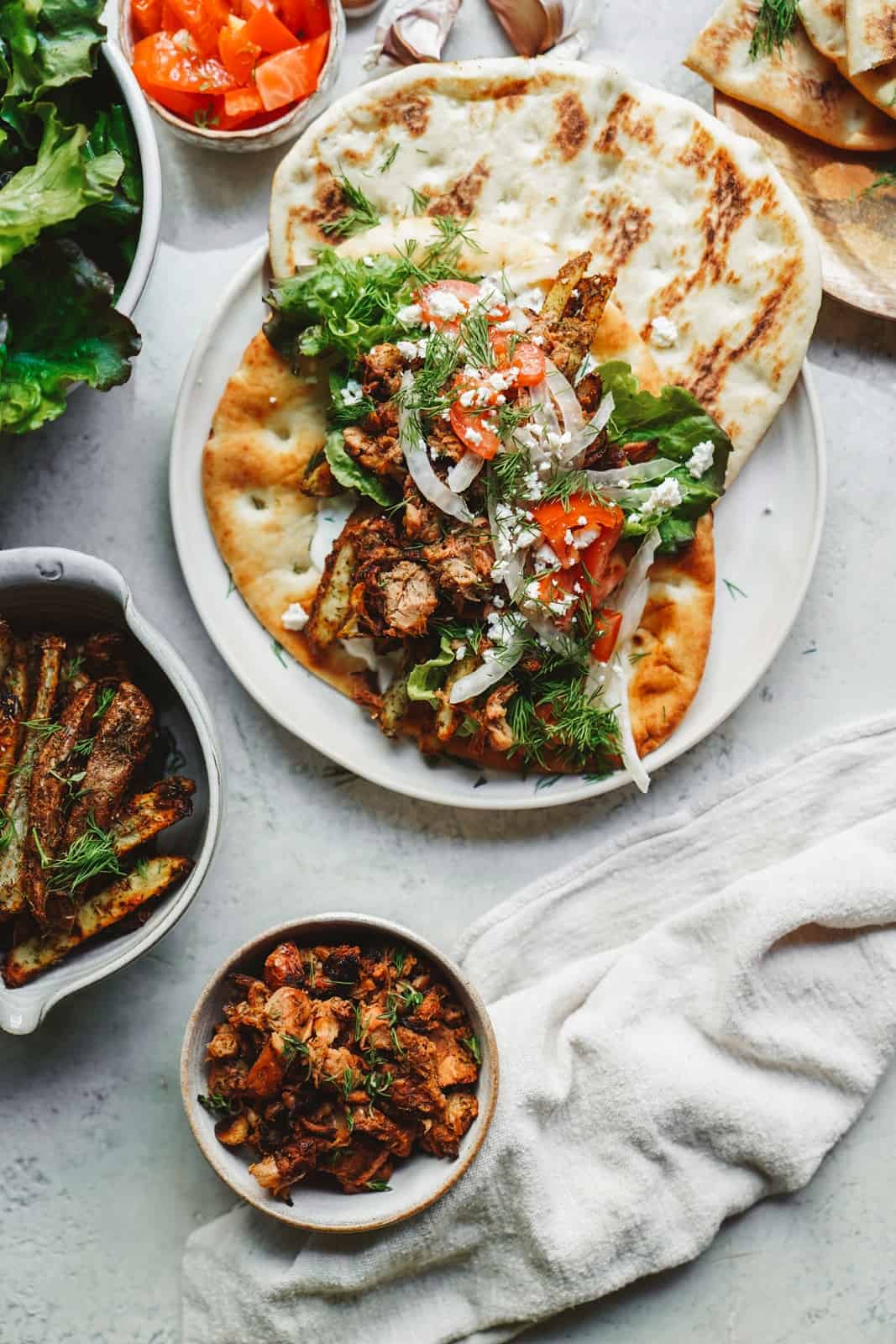 Add this plant based jackfruit gyros recipe to your fav Greek recipes! 