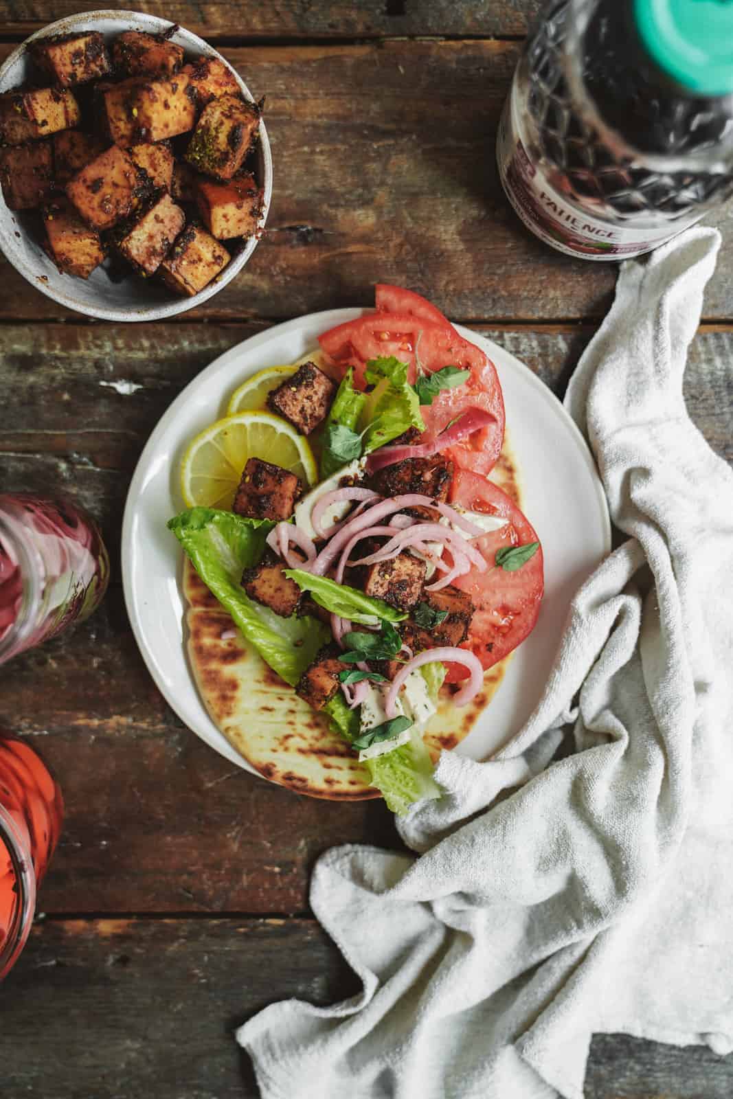 These grilled tofu skewers are super easy and delicious.