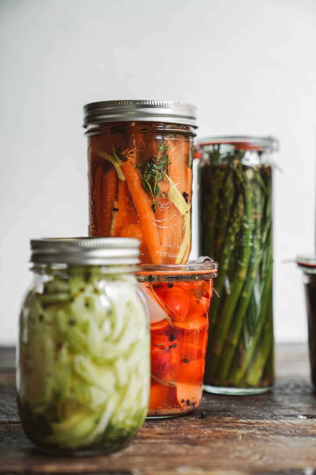 How to pickle vegetables quickly & easily.