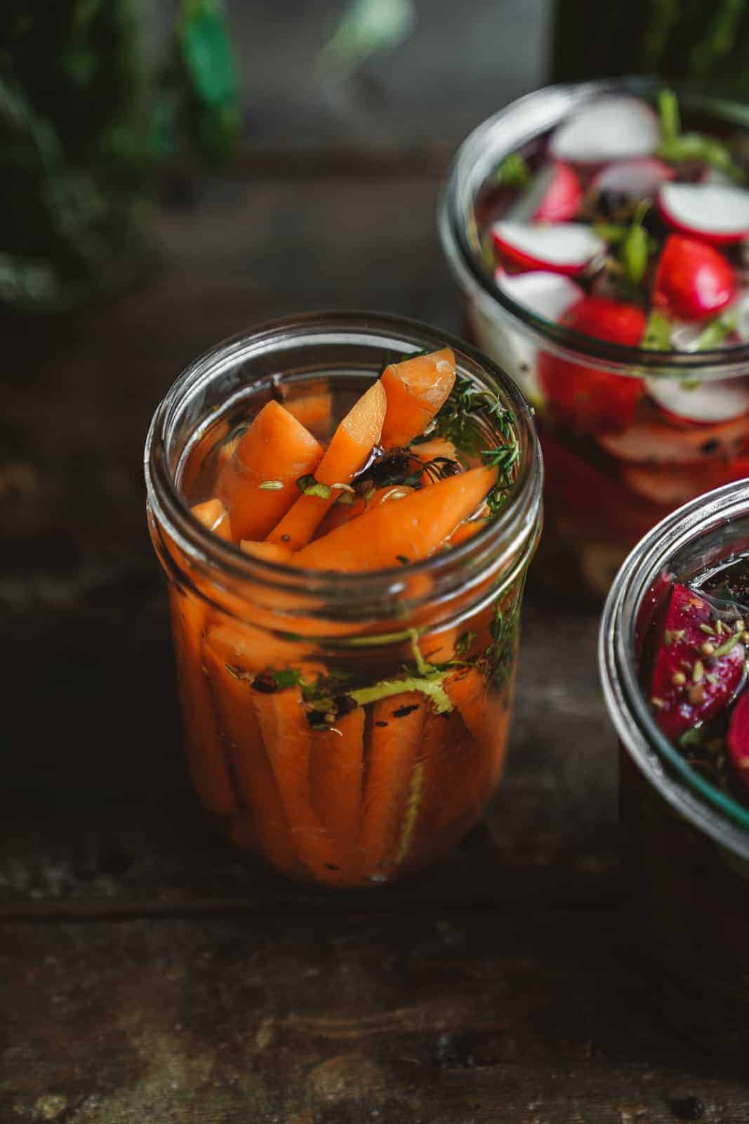 How to pickle vegetables.