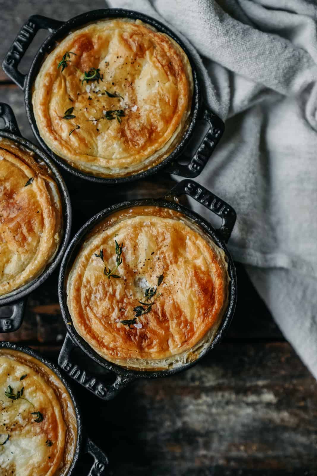 The best cream of mushroom pot pie. Completely vegan & delicious!