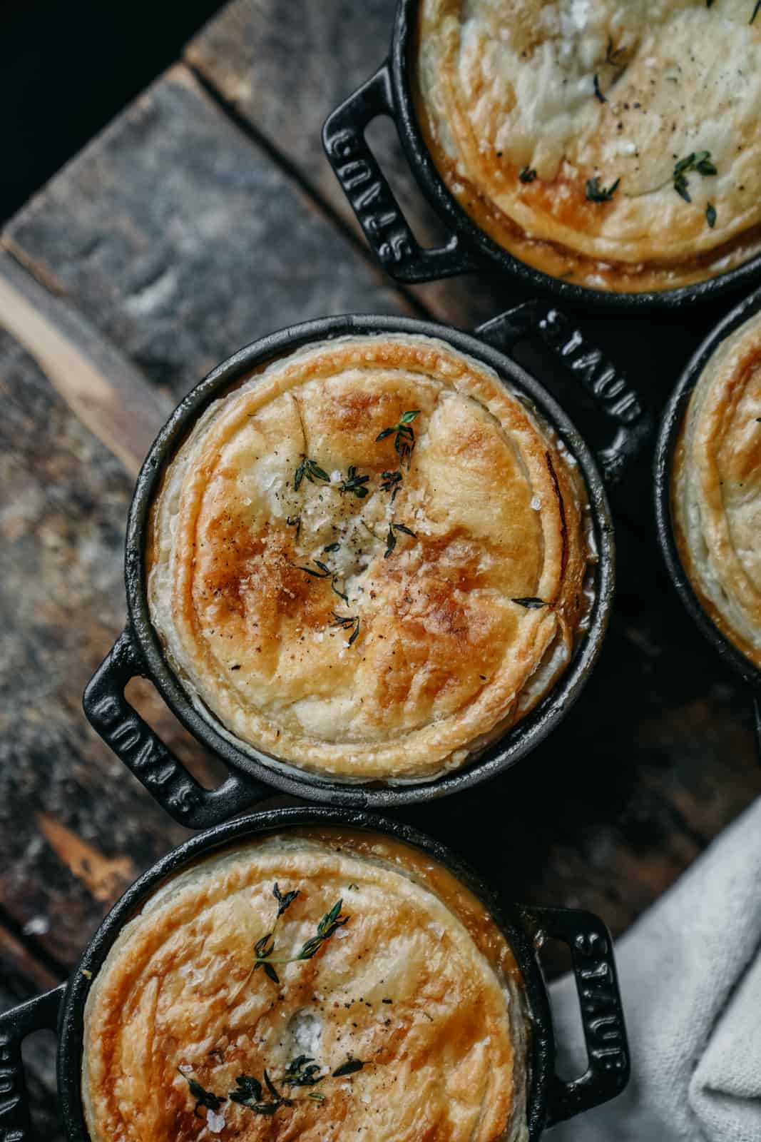 The best cream of mushroom pot pie. Completely vegan & delicious!