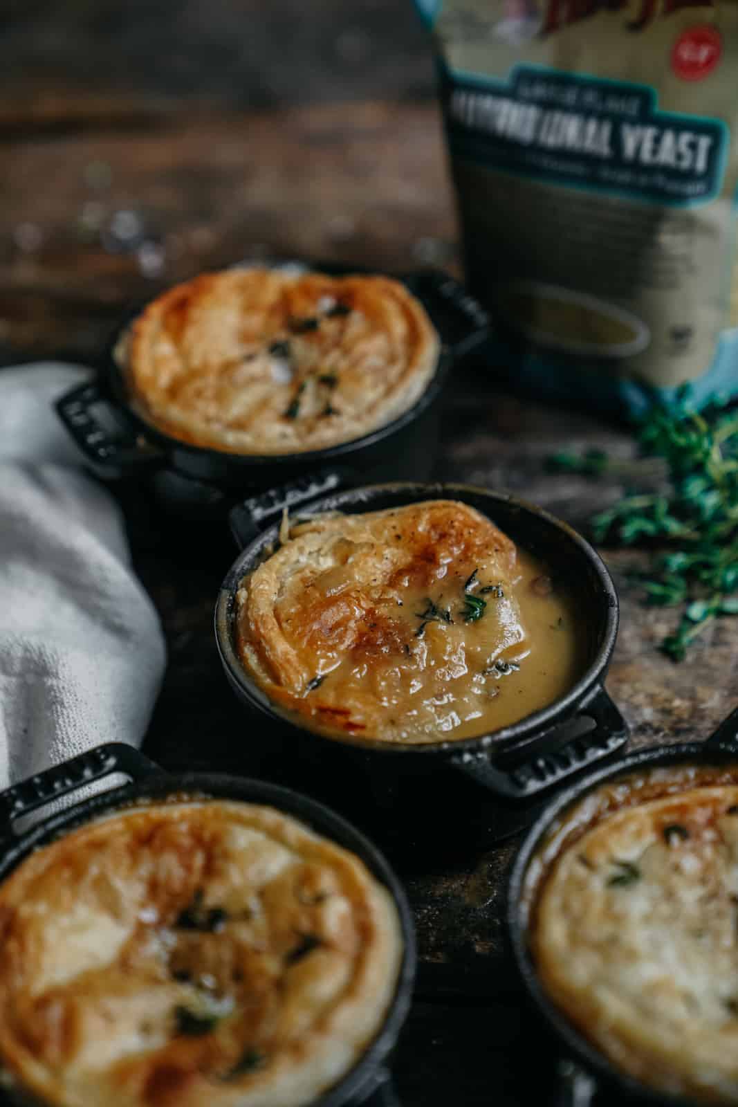 The best cream of mushroom pot pie. Completely vegan & delicious!