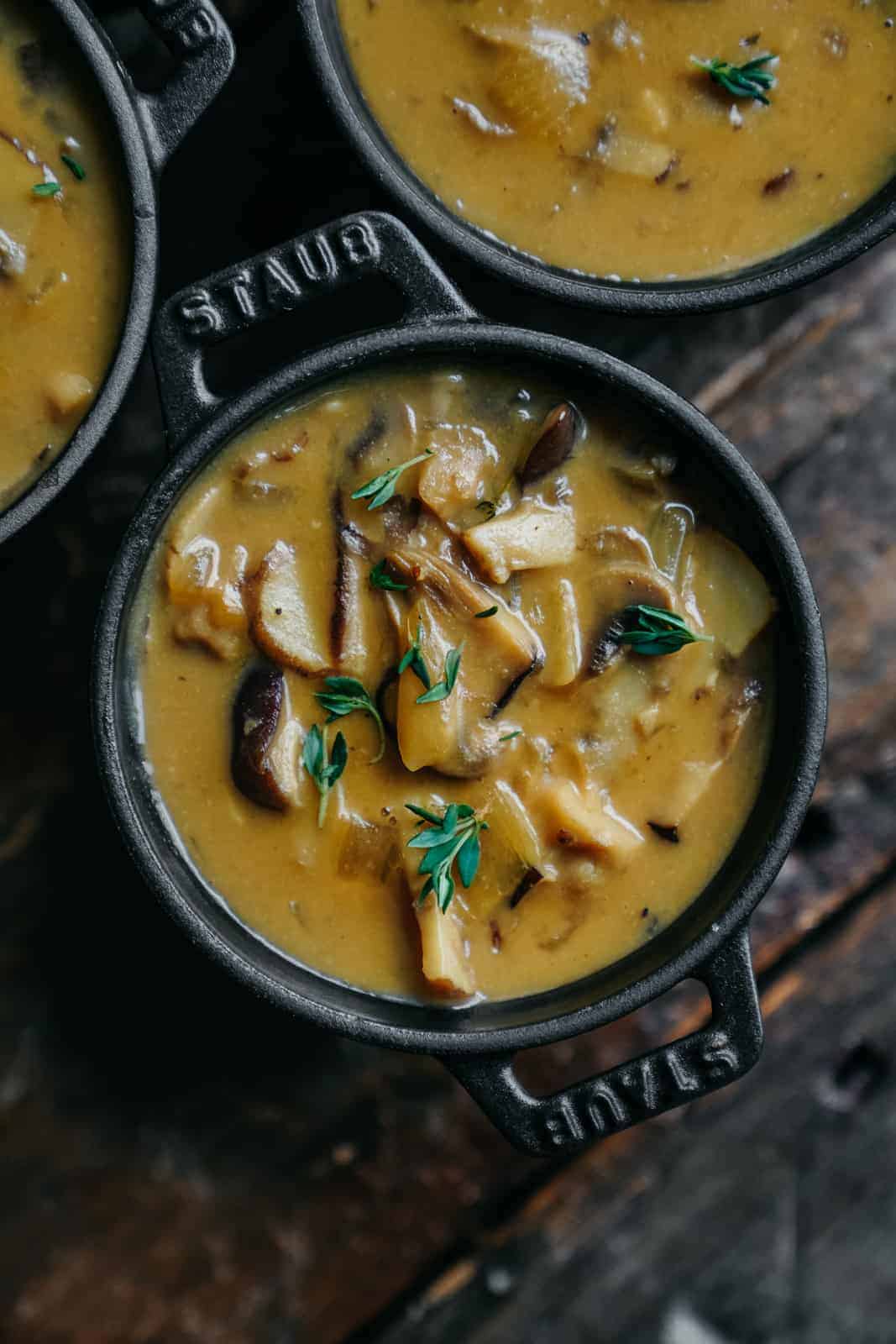 The best cream of mushroom pot pie. Completely vegan & delicious!