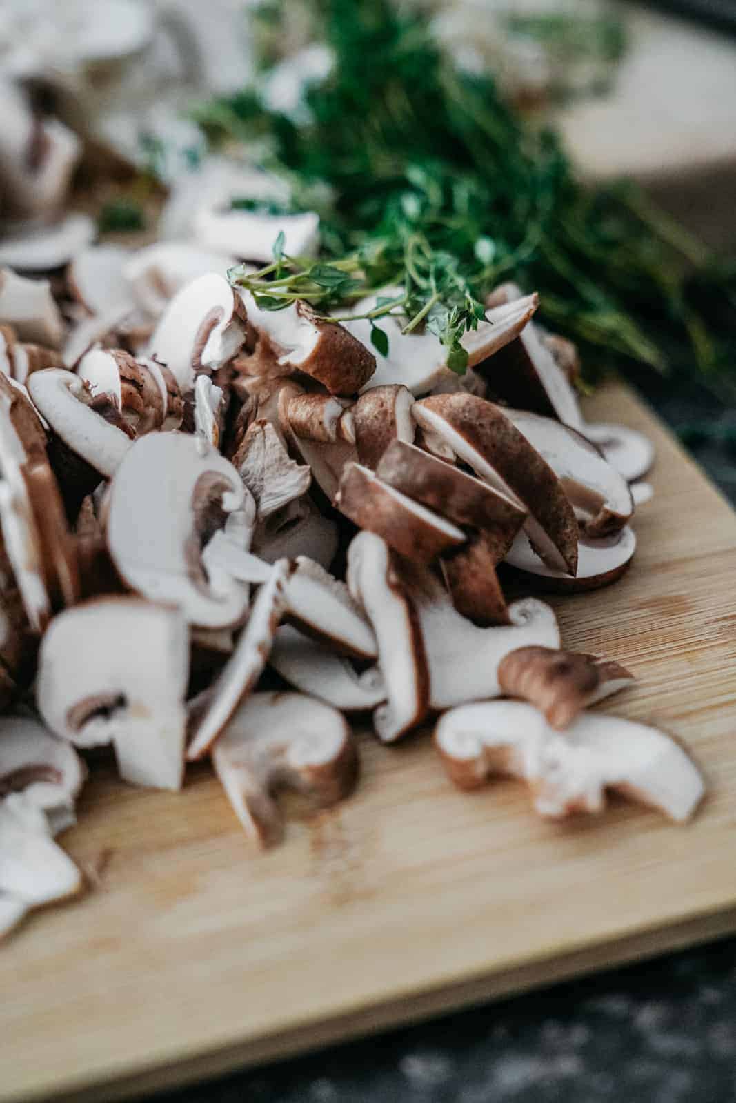 The best cream of mushroom pot pie. Completely vegan & delicious!