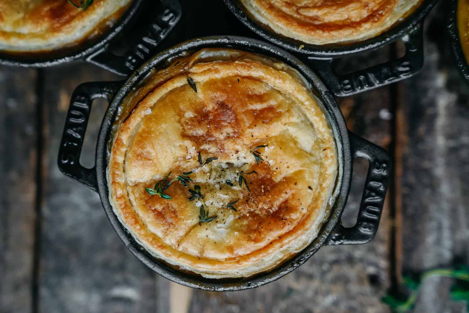 The best cream of mushroom pot pie. Completely vegan & delicious!