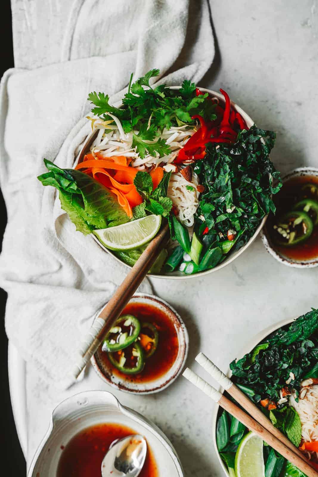 Vegan Fish Sauce + Spring Roll Bowl