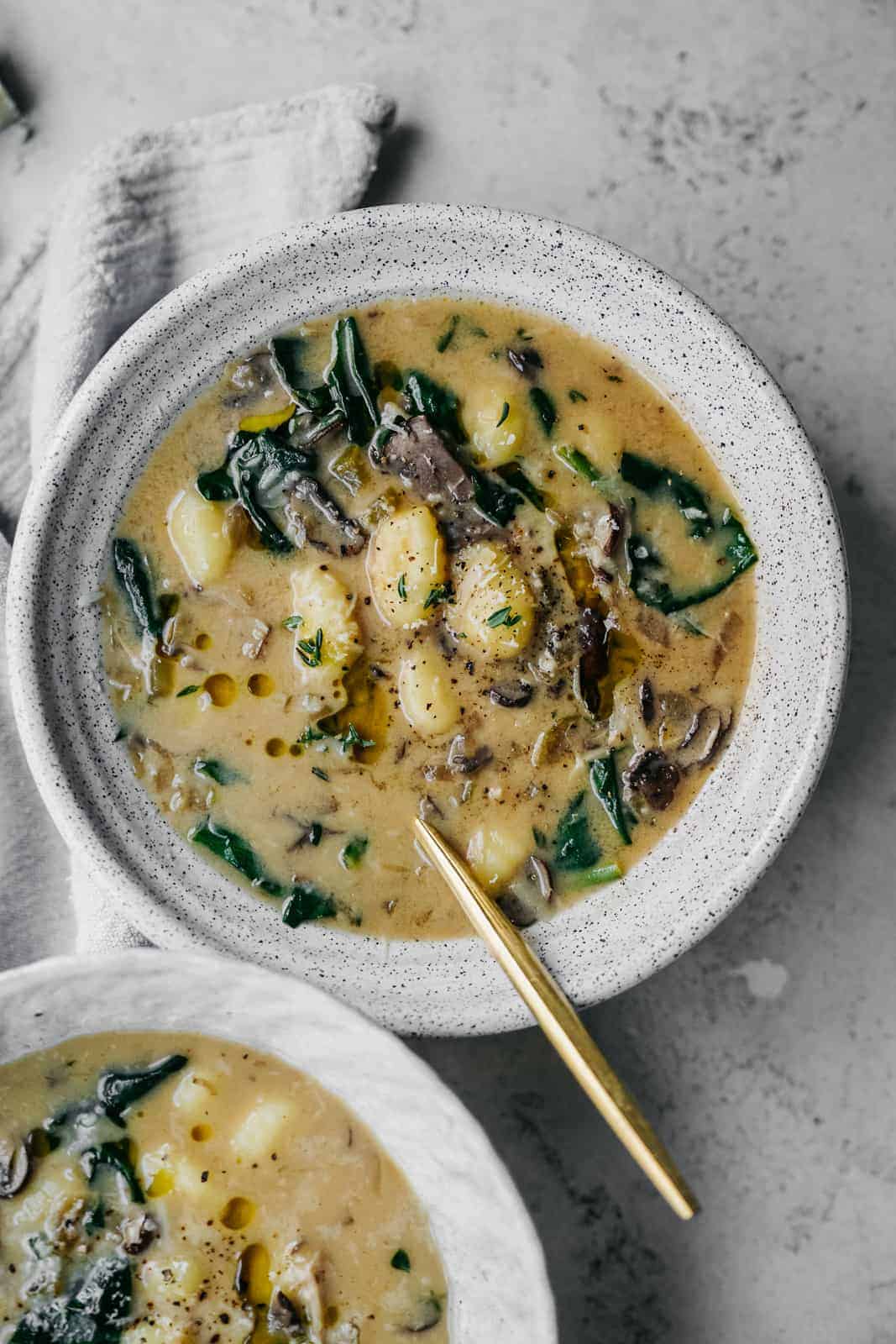 Creamy Spinach Mushroom Gnocchi Soup Foodbymaria