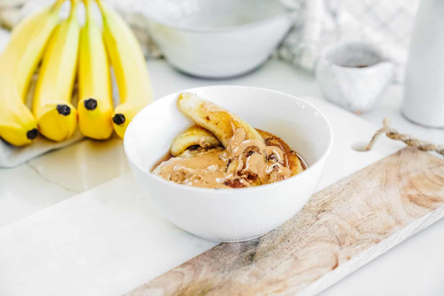 Caramelized bananas on a countertop