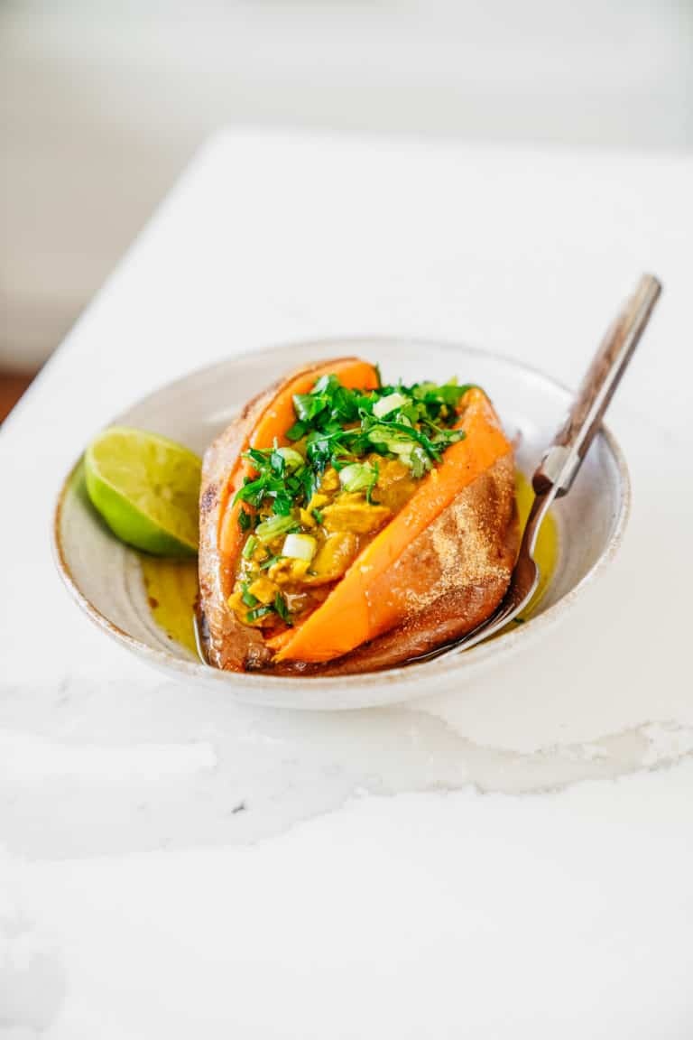 Curried Tuna Stuffed Sweet Potato FoodByMaria