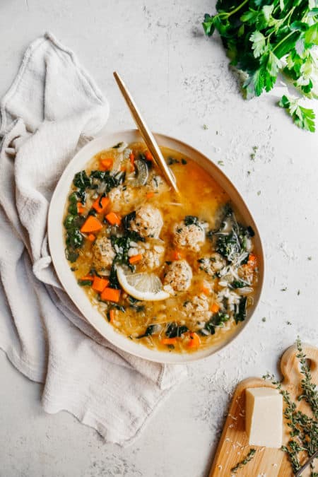 Delicious + Easy Italian Wedding Soup