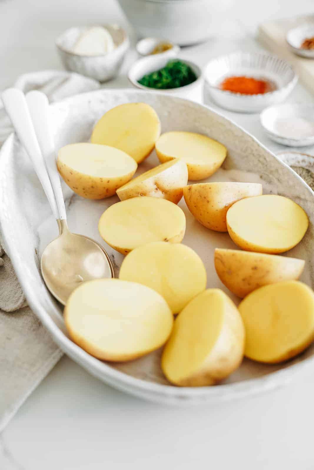 Vegan Deviled Potatoes