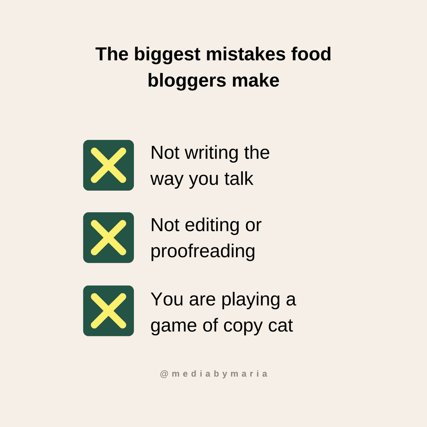 The biggest mistakes food bloggers make
