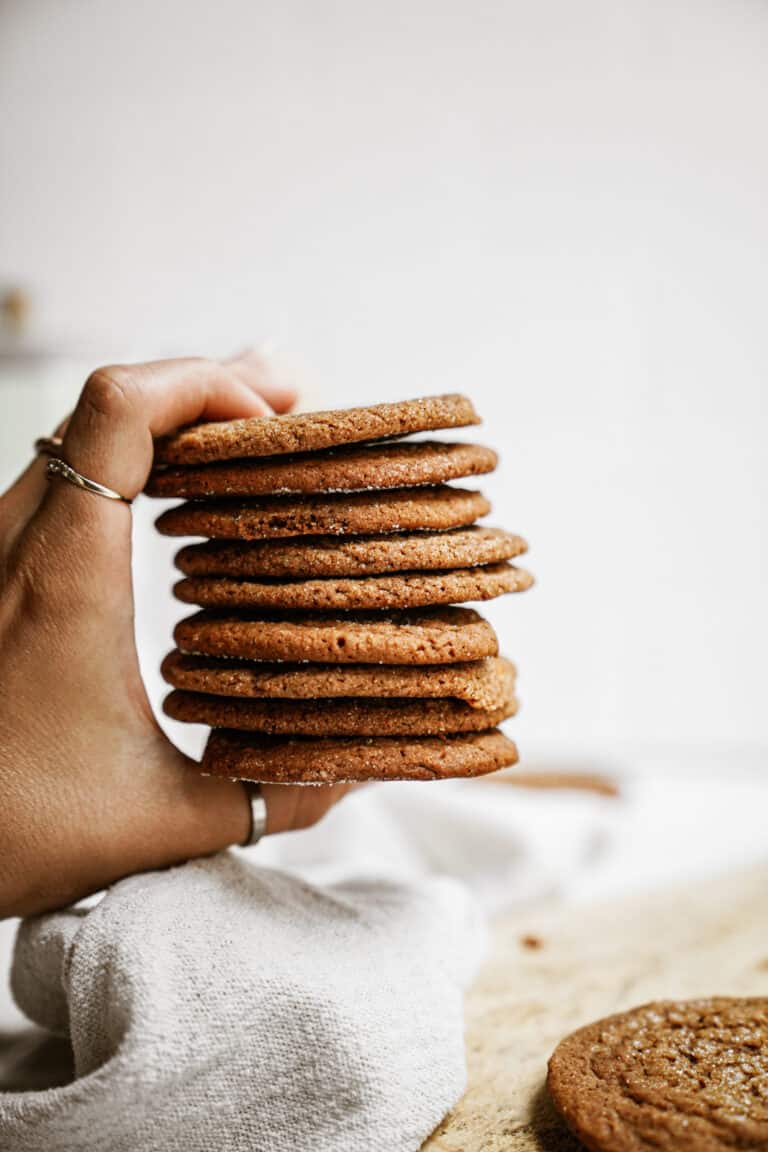 Vegan Ginger Snap Cookies | FoodByMaria Recipes