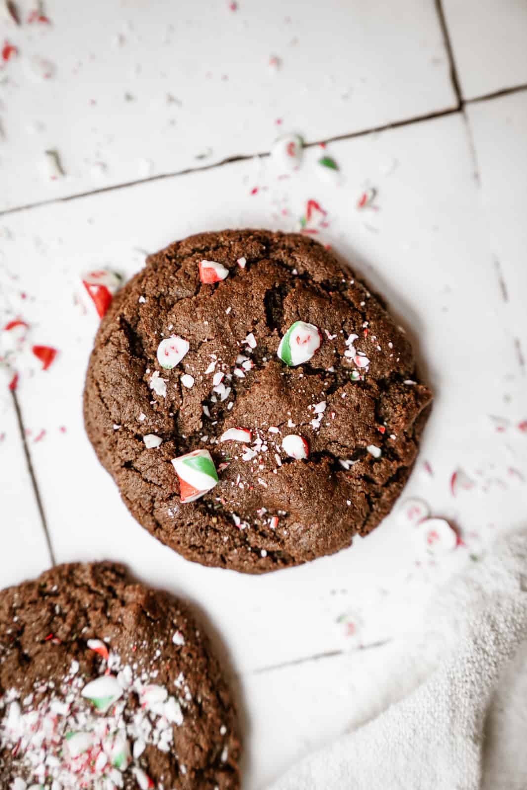 Vegan Peppermint Chocolate Cookies