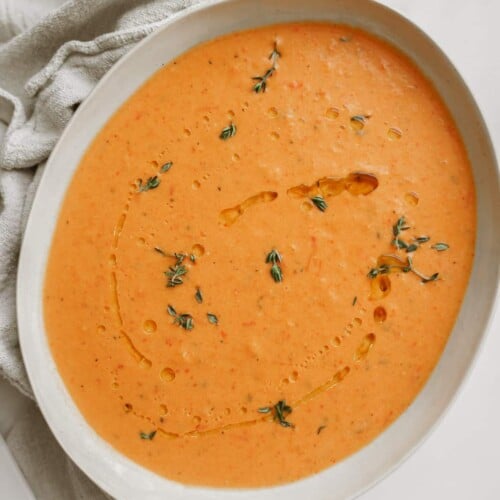 Roasted Red Pepper Soup FoodByMaria Recipes