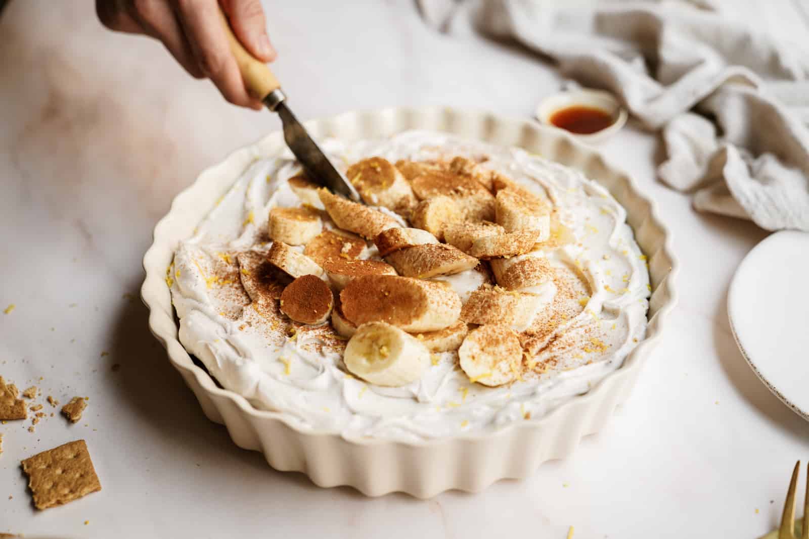 Easy Vegan Banana Cream Pie-image