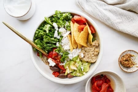 Savory Steel Cut Oats (Mediterranean Inspired Breakfast)