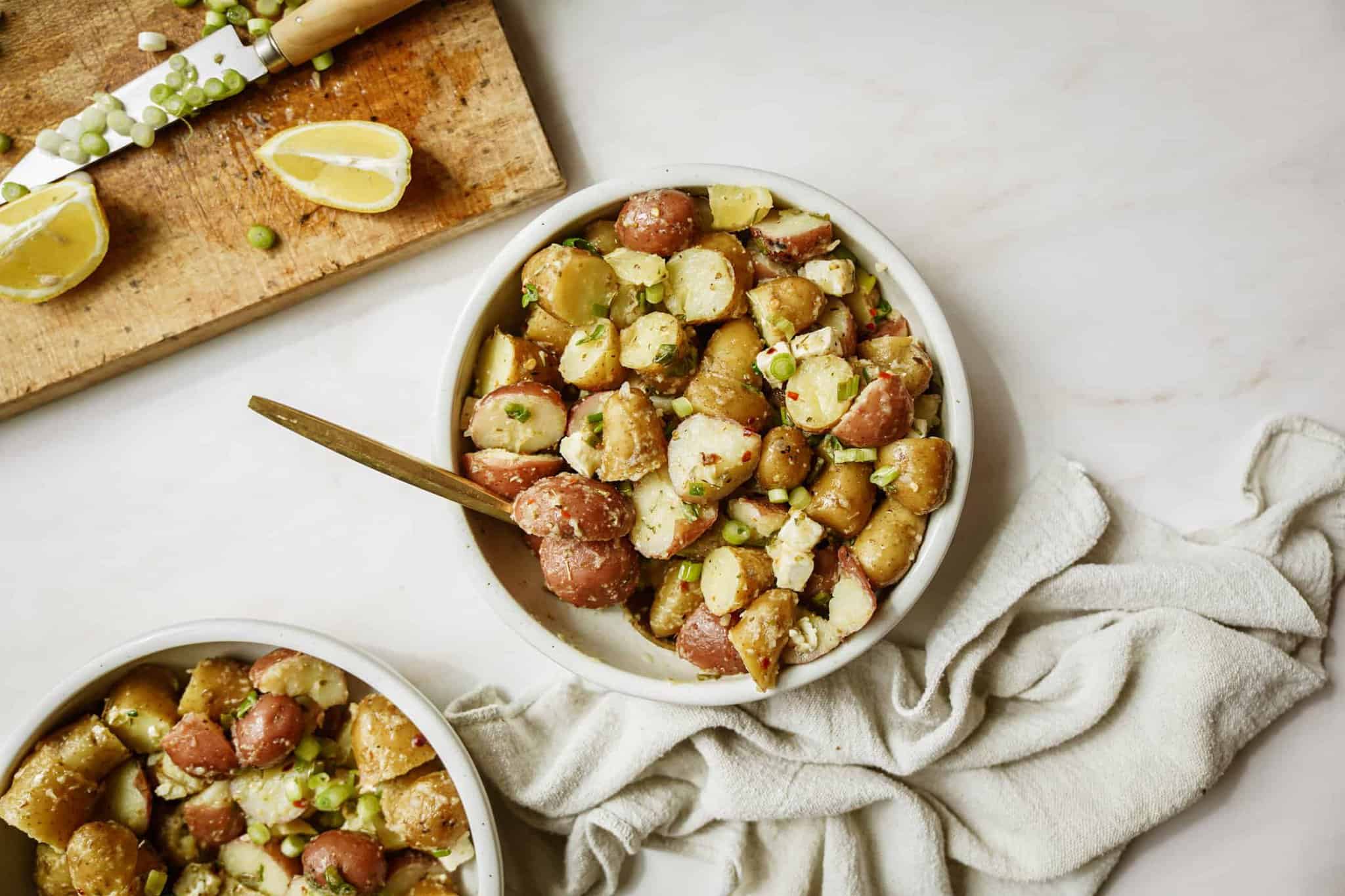 Potato Salad in a large serving bowl