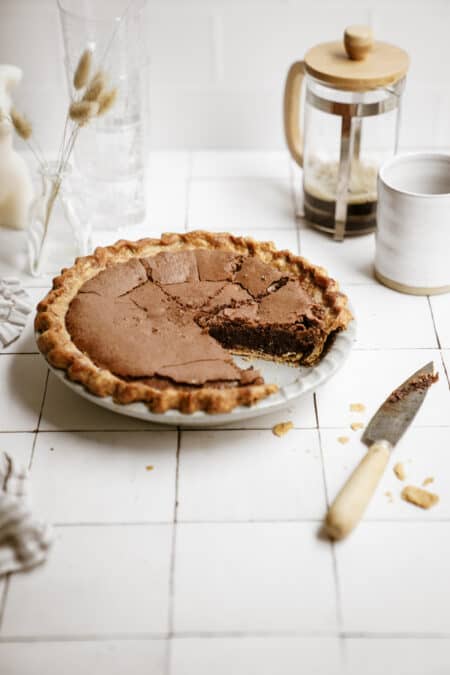 Molten Brownie Pie