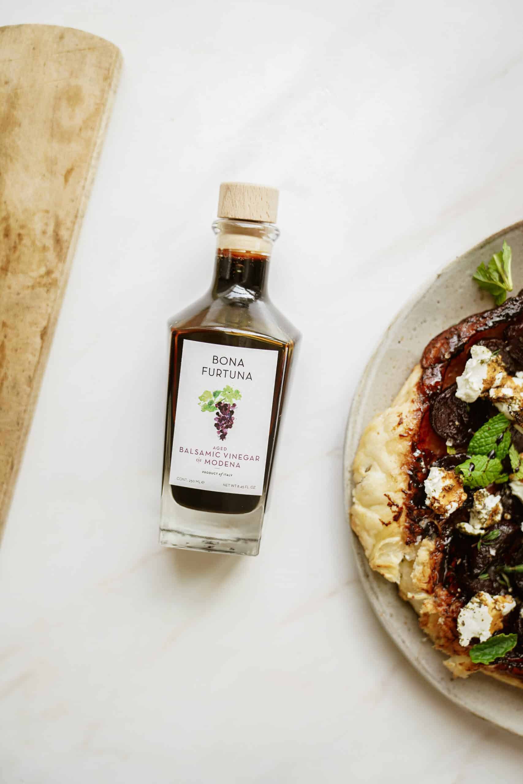 Balsamic vinegar on a countertop