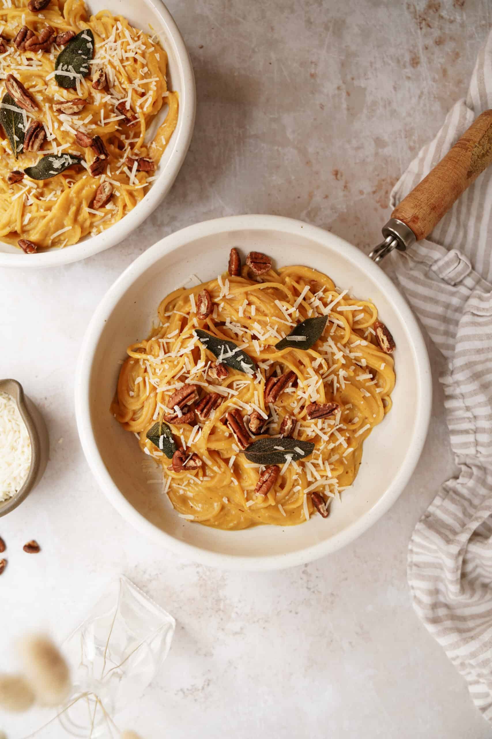  Butternut Squash Pasta in a pan on a counter