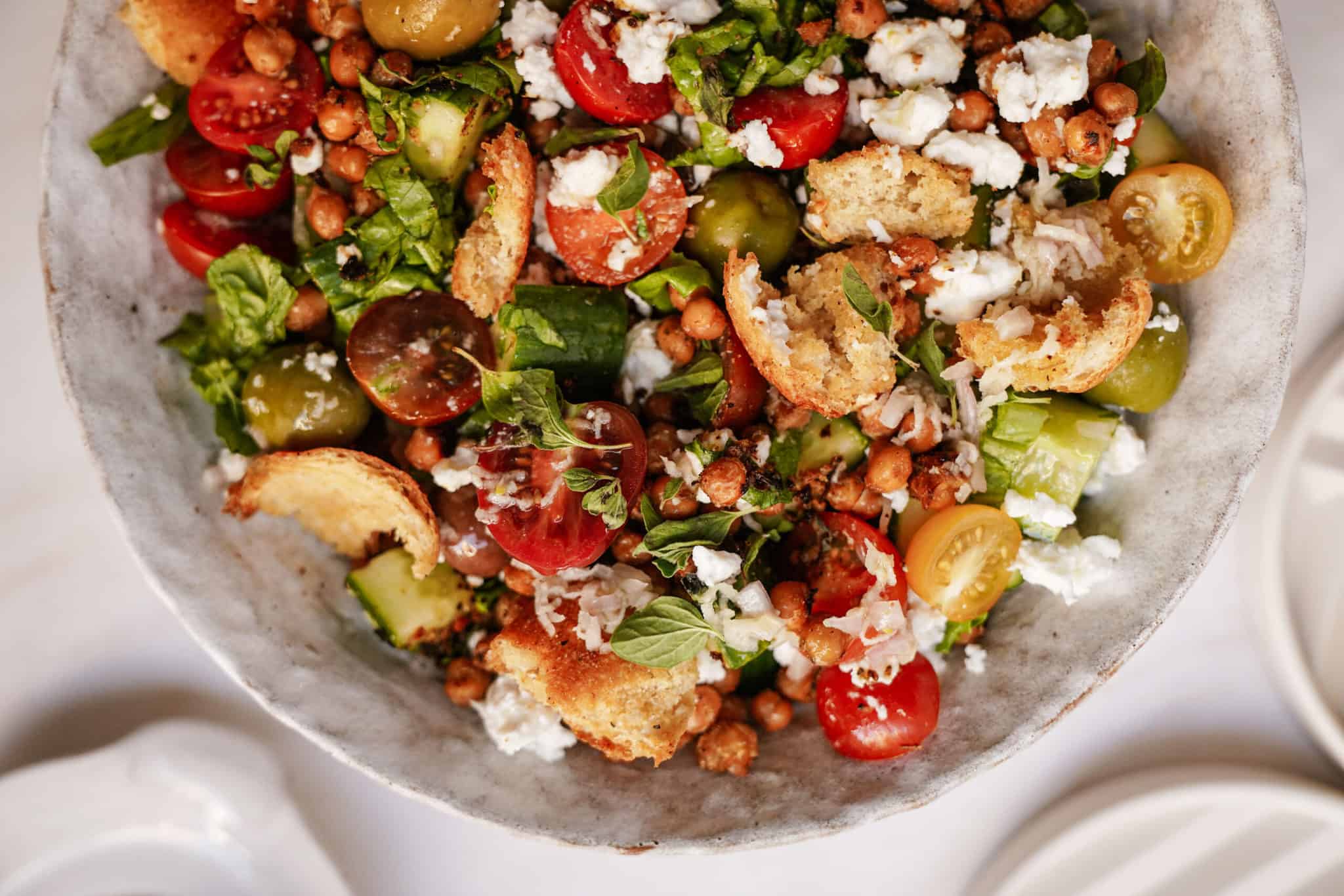 Cobb Salad Recipe in large serving bowl